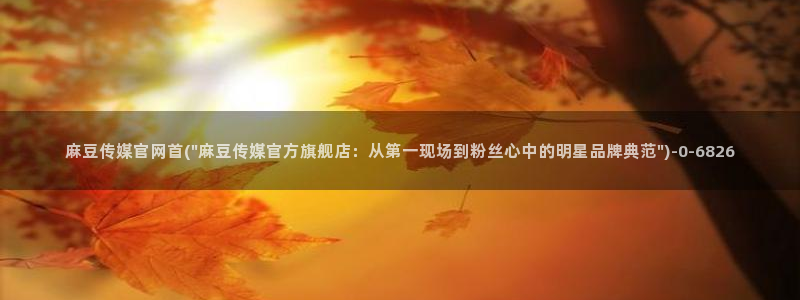 麻豆视频资源站：麻豆传媒官网首(\